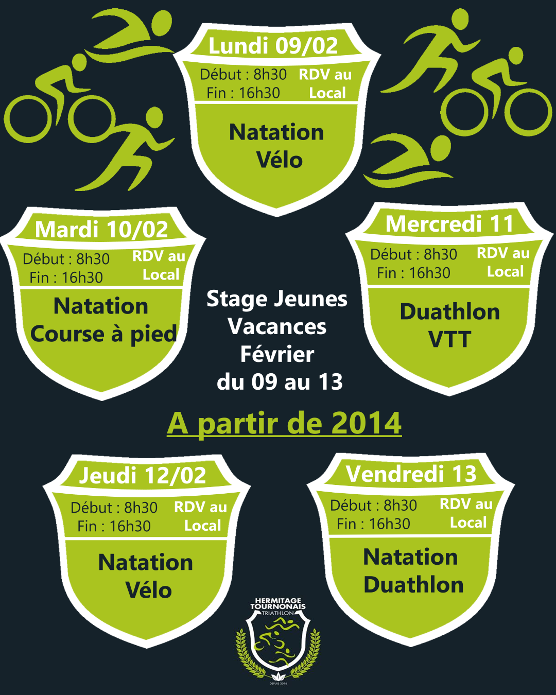 STAGE JEUNES : SEMAINE DU 9 au 13 FEVRIER (à partir de 2014)